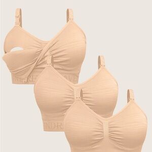Kindred Bravely Beige Maternity Nursing/Pumping Bra set of 2